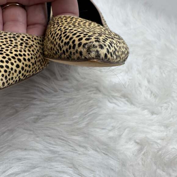 Sole Society Capra Cheetah Print Calf Hair Low Block Heel Pumps - Picture 7 of 8